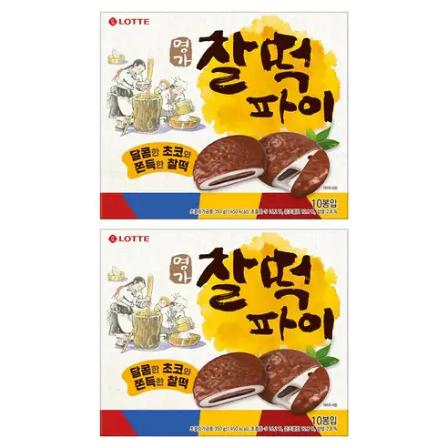상품 이미지: 롯데웰푸드 명가 찰떡파이, 350g, 2개