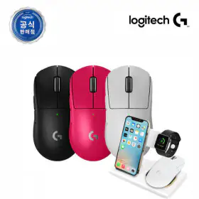 상품 이미지: 로지텍 G PRO X SUPERLIGHT2 슈퍼라이트2 지슈라2 무선 게이밍 마우스 + 스카이울프 4in1 파워볼 무선 충전