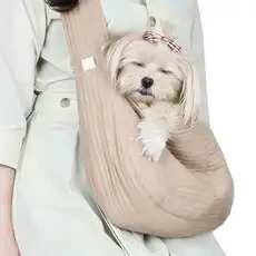 상품 이미지: 난펫 강아지 포대기 슬링백, 브라운, 1개