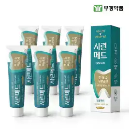 상품 이미지: 부광약품 시린메드 검케어 민트 시린이치약 잇몸치약 무불소 125g 6개