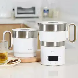 상품 이미지: [T쇼페] 보아르 이지전기포트S 휴대용 접이식 전기포트 500ml SUS316 프리볼트 VPT-007WH