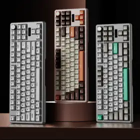 상품 이미지: ILOVBEE VK87 무선 알루미늄 기계식 키보드 Gasket구조 유무선 듀얼8k 8000mAh 핫스왑 RGB 분무코팅 PC정위