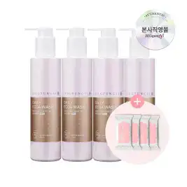상품 이미지: [질경이] 여성청결제 데일리 에코아워시 골드젤 200ml 4개+페미닌 티슈 4개