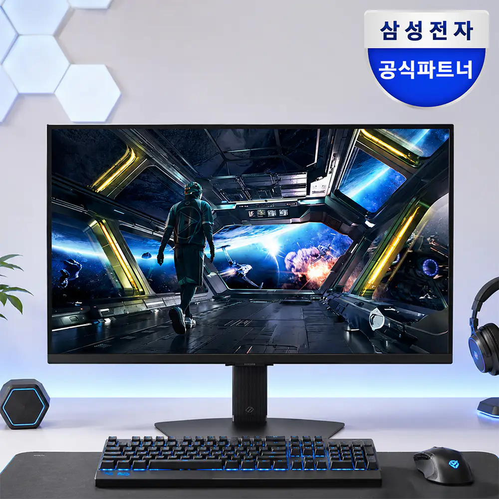 상품 이미지: 삼성 오디세이 G7 S27DG700 68.4cm(27인치) UHD 4K 144Hz IPS 스마트 게이밍 모니터 스피커