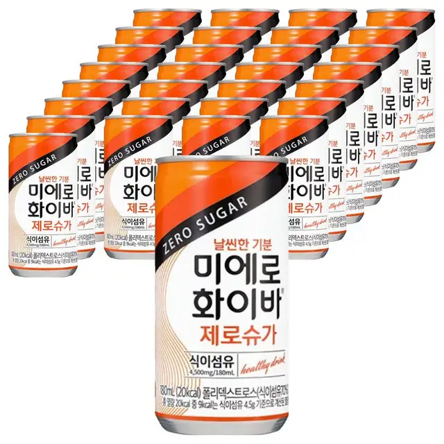 상품 이미지: 미에로화이바 제로슈가, 180ml, 30개