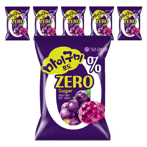 상품 이미지: 마이구미 포도 ZERO Sugar, 54g, 6개