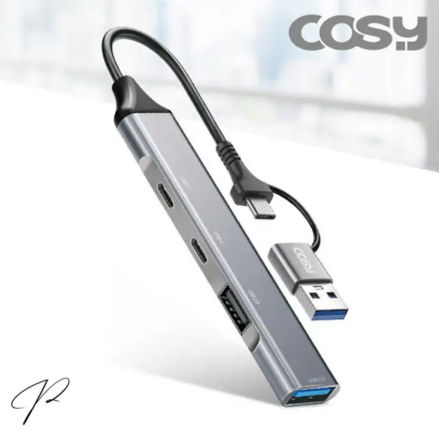 상품 이미지: 코시 듀얼 커넥트 USB 3.0 슬림 메탈 멀티허브 4포트 7포트 C타입 / A타입