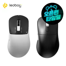 상품 이미지: LEOBOG GM5 Max 레오보그 무선 게이밍 마우스 블루투스 3모드 경량화 듀얼 8K 500mAh 57g