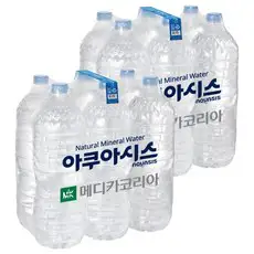 상품 이미지: 아쿠아시스 먹는샘물 무라벨, 2L, 12개