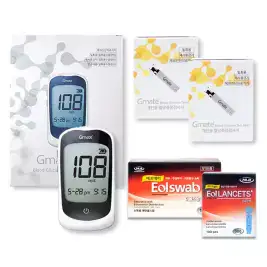 상품 이미지: 지메이트 오리진 혈당측정기+시험지100매+침110개+솜100매 혈당측정기