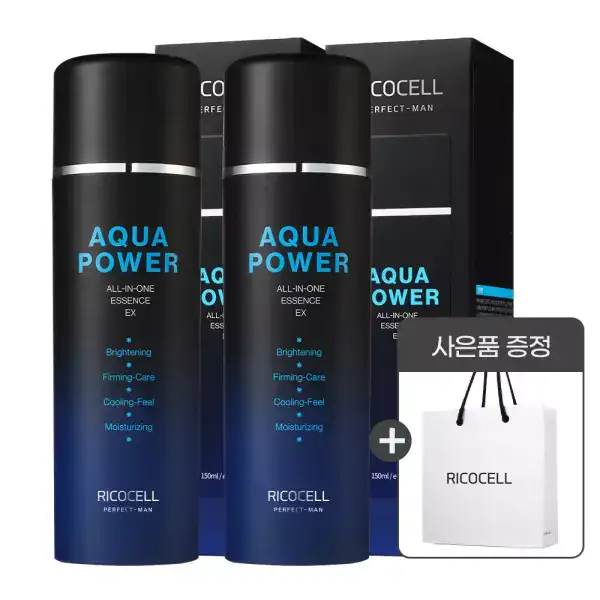 상품 이미지: (1+1)리코셀 퍼펙트 맨 아쿠아 파워 올인원 에센스 150ml / 미백 주름개선 시트러스향