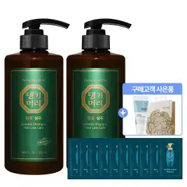 상품 이미지: [50%+15% 행사] 댕기머리 오리지널 명품 샴푸 500ml 2개+샴푸 10매+바디로션 200ml+쇼핑백