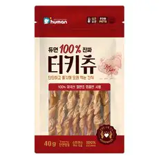 상품 이미지: 듀먼 강아지 100퍼센트 진짜 터키츄 간식, 칠면조, 40g, 1개