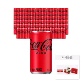 상품 이미지: [코카콜라] 코카콜라 제로 190ml, 60개 + 증정(코카-콜라 3단 반찬용기, 주문시 100% 증정)