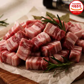 상품 이미지: (신선집중/15%+NH8%) 꼬소한 한입 삼겹살 500g x 4팩 (총 2kg)