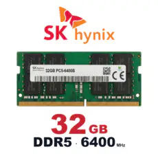 상품 이미지: SK 하이닉스 노트북용 DDR5 램 메모리 SODIMM, 1개, 32GB 6400MHz (PC5-51200)