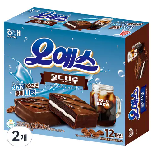 상품 이미지: 해태제과 오예스 콜드브루, 363g, 2개