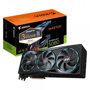 상품 이미지: GIGABYTE AORUS 지포스 RTX 5080 MASTER D7 16GB 피씨디렉트