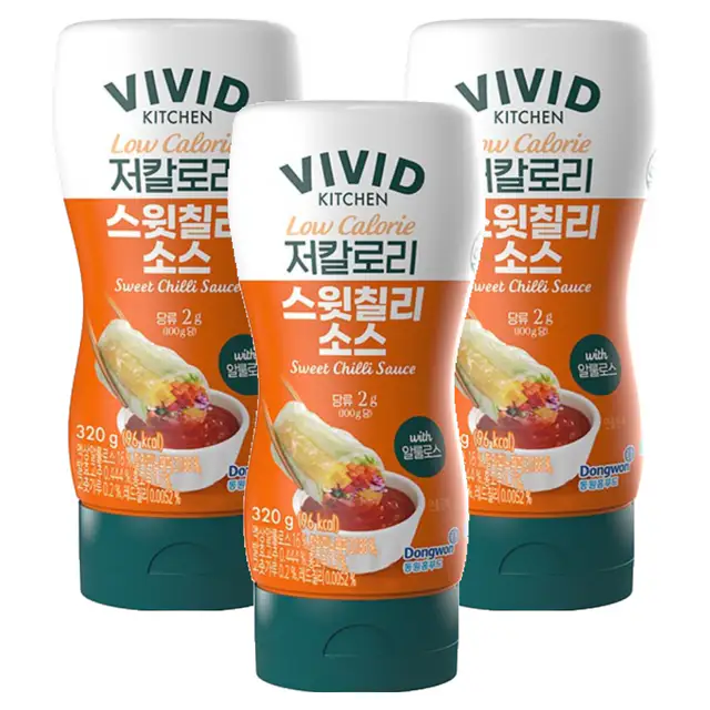 상품 이미지: 비비드키친 저칼로리 스윗칠리소스, 3개, 320g