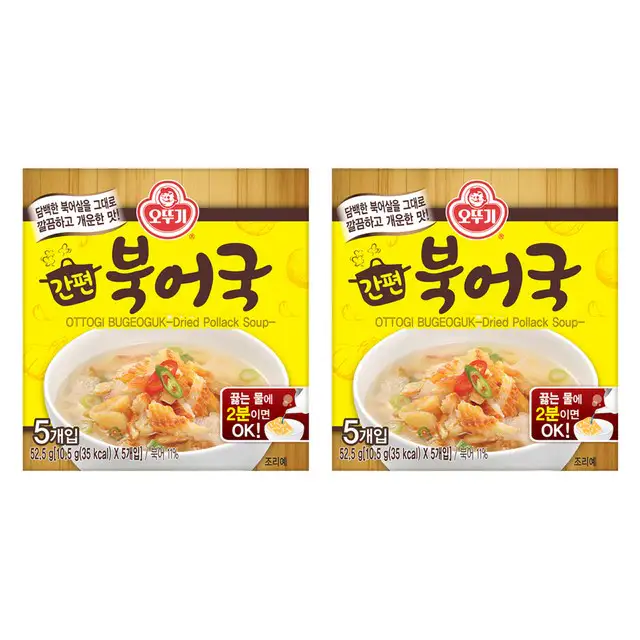 상품 이미지: 오뚜기 간편 북어국, 52.5g, 2개