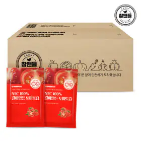 상품 이미지: NFC착즙 100% 갈아만든 토마토즙 주스 쥬스 원액 도착보장 스타배송/국내산 100ml 알뜰팩 (총 100포)
