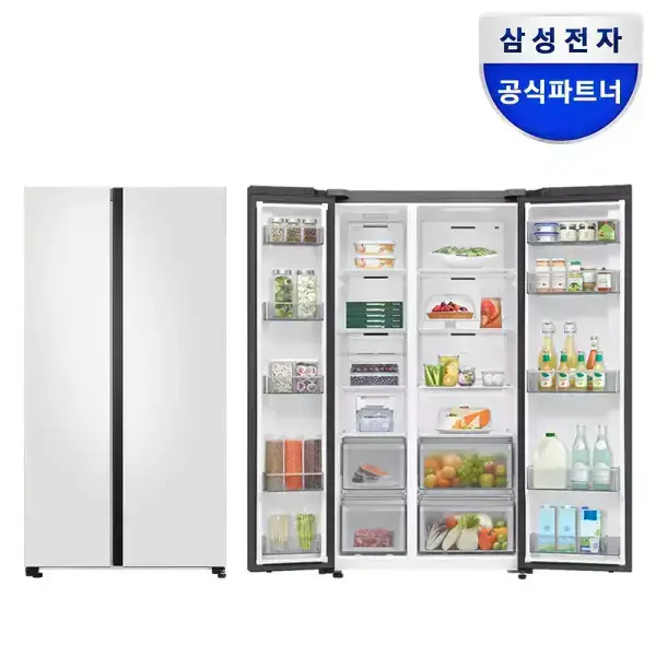 상품 이미지: 삼성전자 비스포크 냉장고 RS84DB5002CW 양문형 852리터 코타화이트