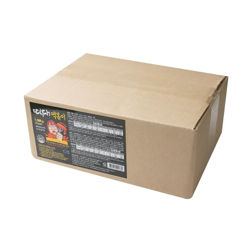 상품 이미지: 떡대 인생떡볶이 v.2 230gx6개 (떡 200g+소스 30g)총 1380g/소비기한 26년 11월 23일