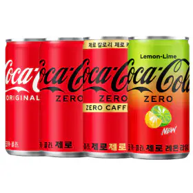 상품 이미지: (옵션선택) 코카콜라 오리지널 + 코카콜라 제로 음료 190ml 모음 60캔 (30캔x2박스)