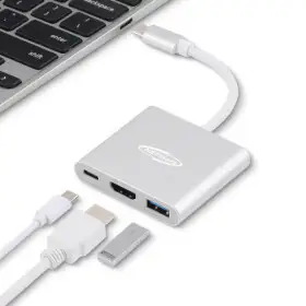 상품 이미지: USB C타입 to HDMI 컨버터 변환젠더 DEX PD100W 충전 노트북 듀얼 모니터 확장 미러링케이블 핸드폰 TV연결