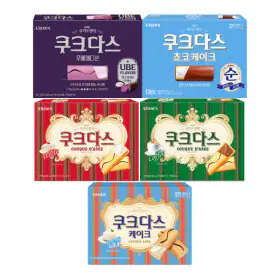 상품 이미지: (옵션선택) 크라운 쿠크다스 4개 골라담기(화이트/커피/우베/케이크)
