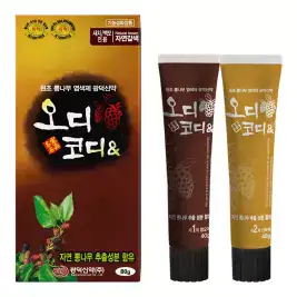 상품 이미지: 오디코디앤(튜브형) 80 g 새치/백모용 뽕나무 염색약 1박스