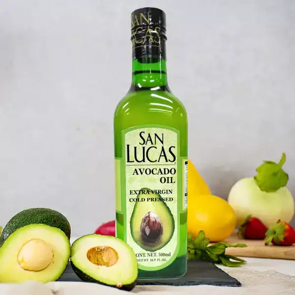 상품 이미지: San-Lucas 아보카도 오일 500ml 엑스트라버진 멕시코산 냉압착 HASS 아보카드오일 기름 아보카도유 식용유