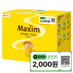 상품 이미지: 동서 맥심 모카골드 커피믹스 400T +N페이2000원 :I