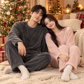 상품 이미지: (상하세트출시) 가을겨울대비 적당한 두께로 답답함없는 온가족 필수품 밍크털 수면잠옷 1+1