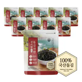 상품 이미지: 권서방 돌김자반 40g x 10봉 / 100% 국내산 원초