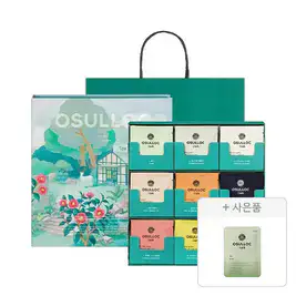 상품 이미지: 오설록 차의 정원 9종, 3입, 1개 (총 27입) + 증정(세작 1입, 1개)