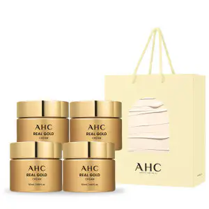 상품 이미지: AHC 리얼 골드 크림 50ml 4개 선물세트 +(증정)버터 쇼핑백
