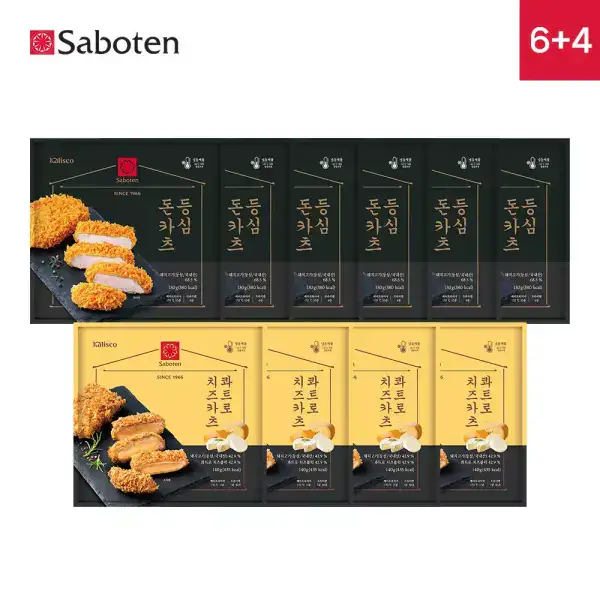 상품 이미지: 사보텐 일본 정통 수제 돈까스 등심 6팩+콰트로 치즈 4팩