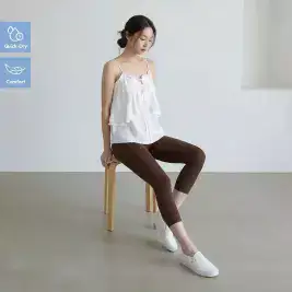 상품 이미지: 베리웨어 무드 7부 레깅스-카카오