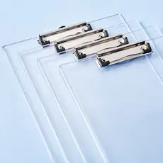 상품 이미지: 코멧 클리어 크리스탈 클립보드, 4개