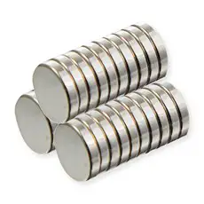 상품 이미지: 코멧 강력한 네오디움 원형 자석 30개 10mm x 2mm, 실버