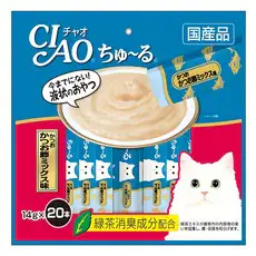 상품 이미지: 챠오츄르 고양이 짜먹는 간식, 혼합맛(가다랑어/가츠오부시), 280g, 1개