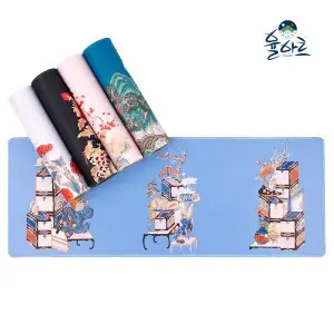 상품 이미지: 마우스 패드 키보드 장패드 게이밍 민화 굿즈 대형 컴퓨터 노트북 작호도 전통 문양 패브릭 마우스패드