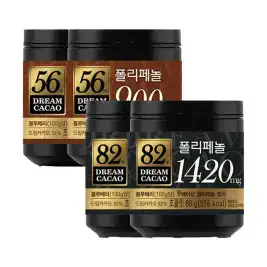 상품 이미지: 롯데웰푸드 드림카카오 56% 86g, 2개 + 82% 86g, 2개