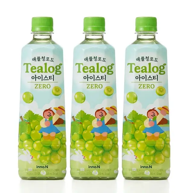 상품 이미지: 티로그 제로 애플청포도 아이스티, 24개, 500ml