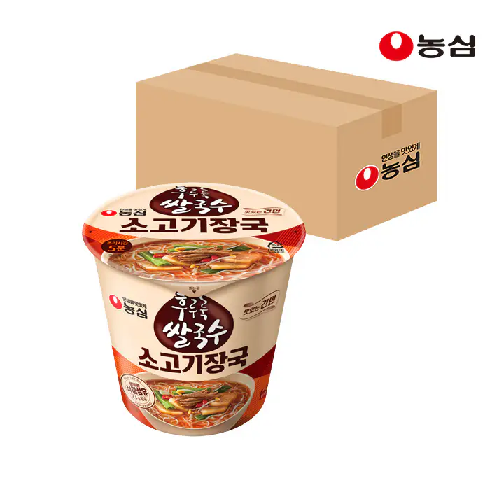 상품 이미지: 농심 후루룩쌀국수소고기장국 (73g X 12개)