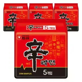 상품 이미지: 농심 신라면 120g, 5입(멀티), 4개