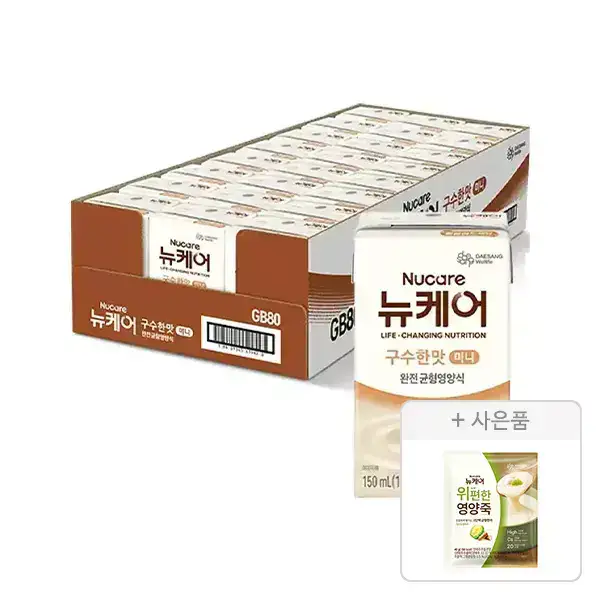 상품 이미지: 뉴케어 미니 구수한맛 150ml, 24팩, 1개 + 증정(위(we)편한영양죽 40g, 1개)