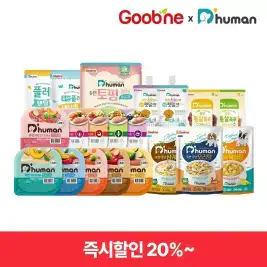상품 이미지: [굽네듀먼] 강아지 화식 30+2팩 한달세트 / 사료 간식 토핑 펫밀크 노견사료