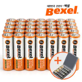 상품 이미지: 벡셀 AA AAA 건전지 벌크 알카라인 20+20알 총 40알